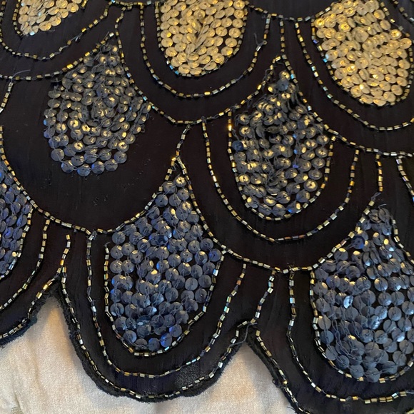 NBD sequined halter dress with scalloped hem - Picture 7 of 9